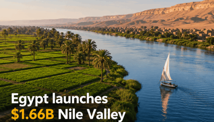 Egypt launches $1.66B project to protect the Nile Valley from drought and climate change