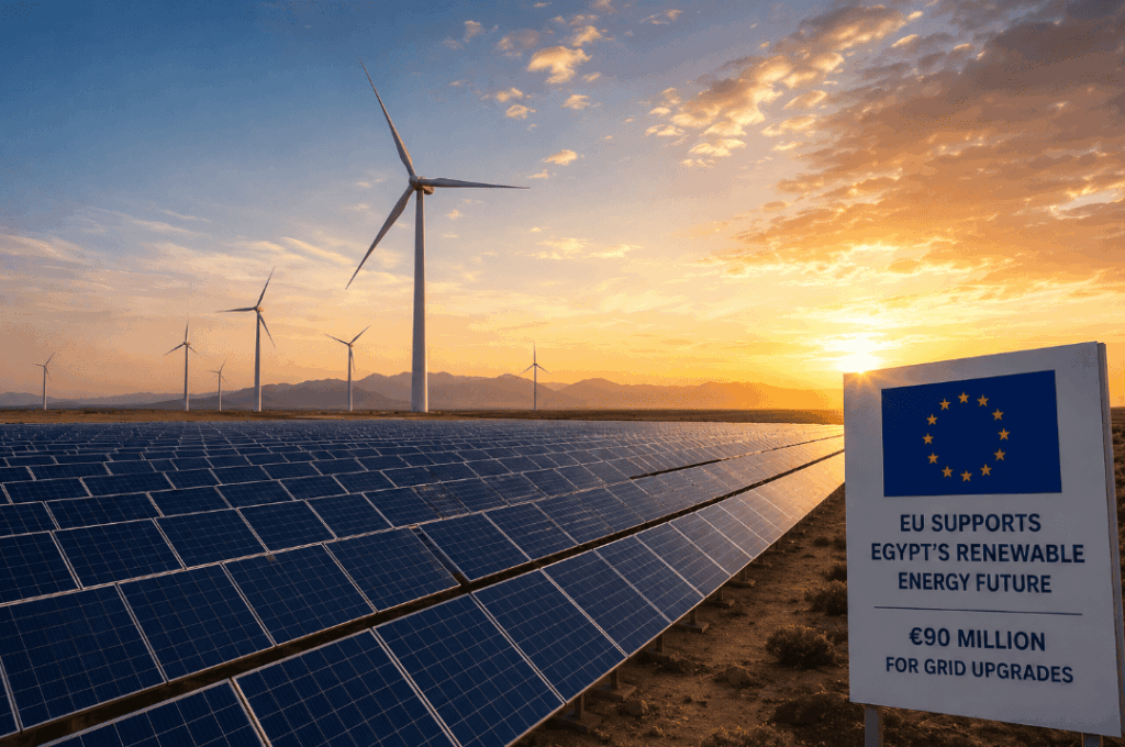 EU Strengthens Egypt’s Clean Energy Ambitions with €90 Million Grid Investment
